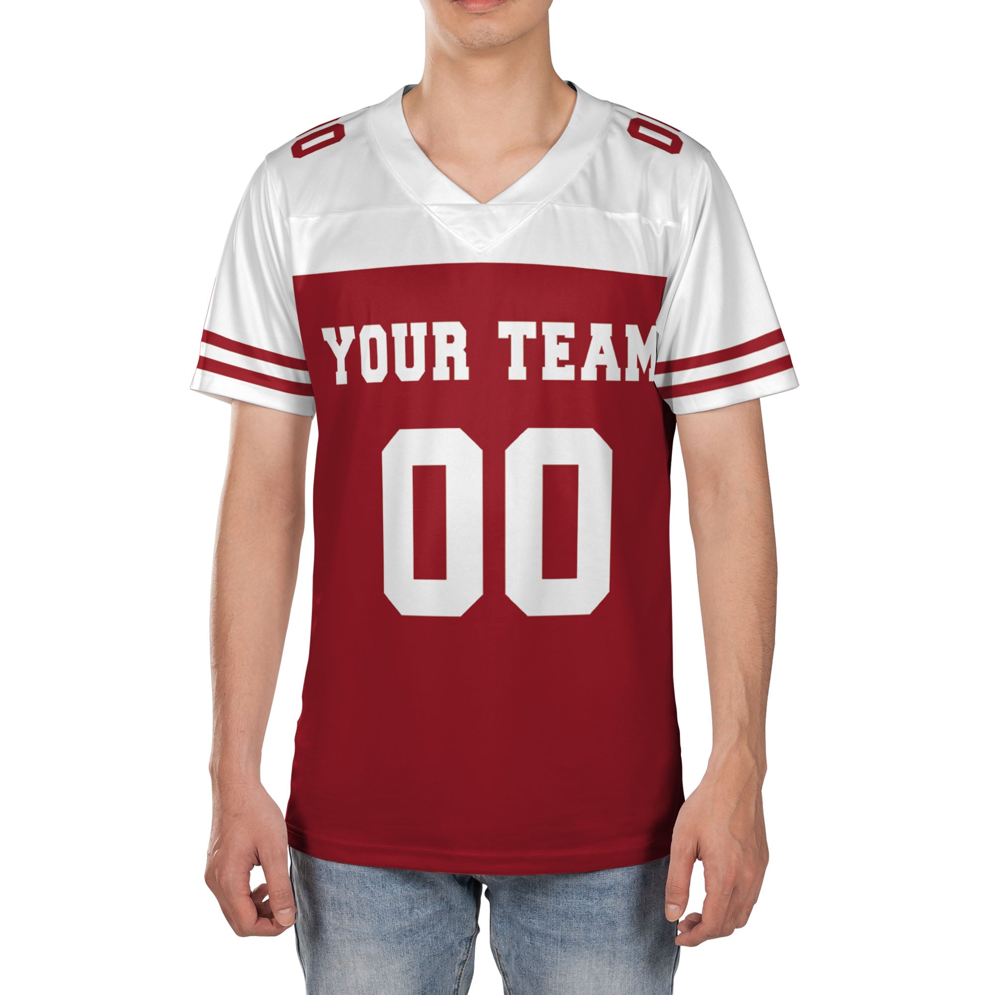Custom-Football-Jersey-white-and-red-I2