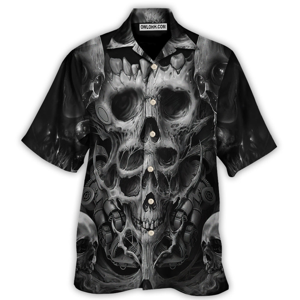 Skull Dark Inner Demons - Hawaiian Shirt  - Owl Ohh