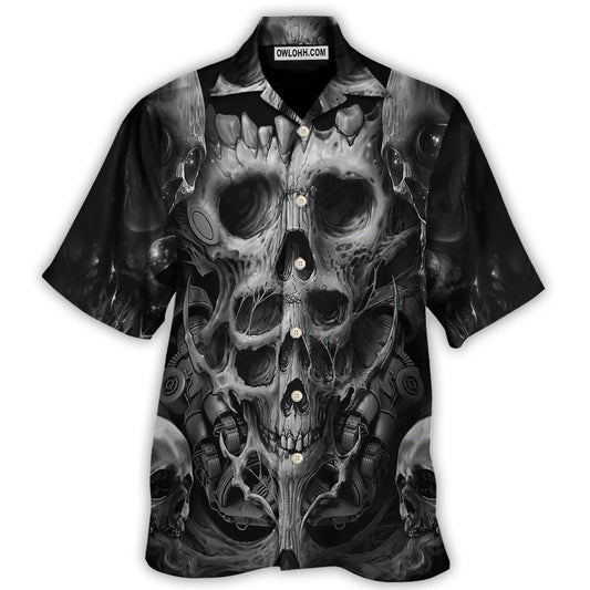 Skull Dark Inner Demons - Hawaiian Shirt  - Owl Ohh