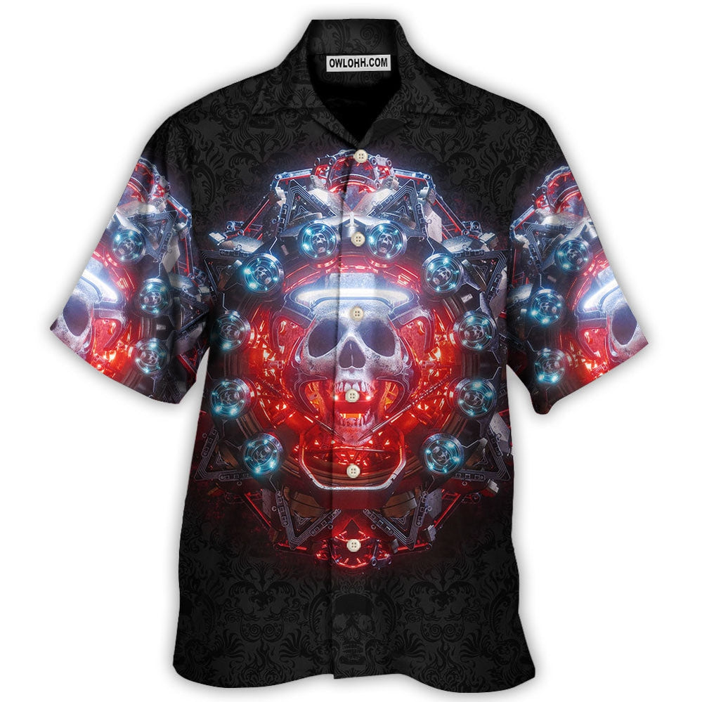 Skull Electric Dream Or Die - Hawaiian Shirt  - Owl Ohh