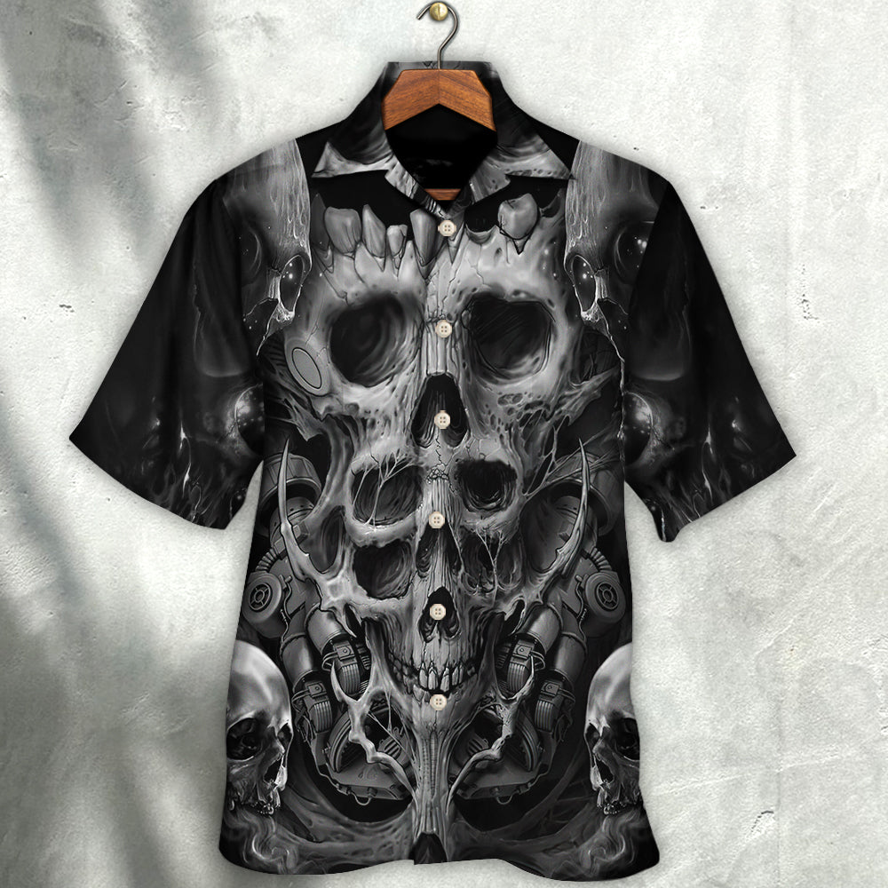 Skull Dark Inner Demons - Hawaiian Shirt  - Owl Ohh