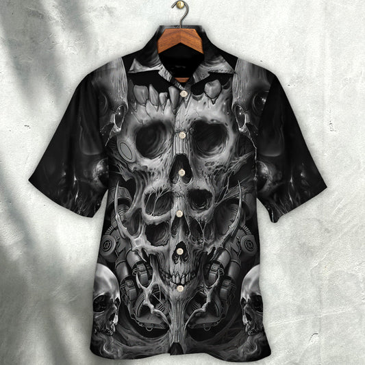 Skull Dark Inner Demons - Hawaiian Shirt  - Owl Ohh