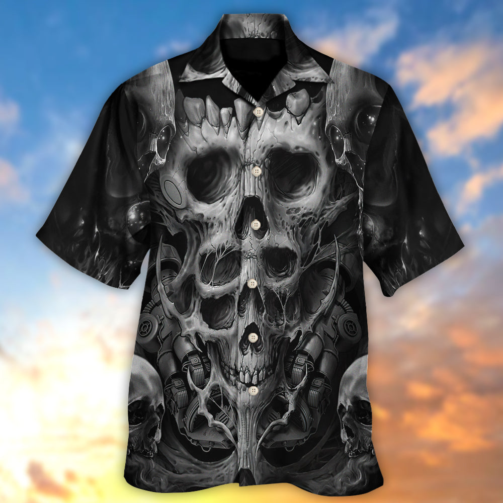Skull Dark Inner Demons - Hawaiian Shirt  - Owl Ohh