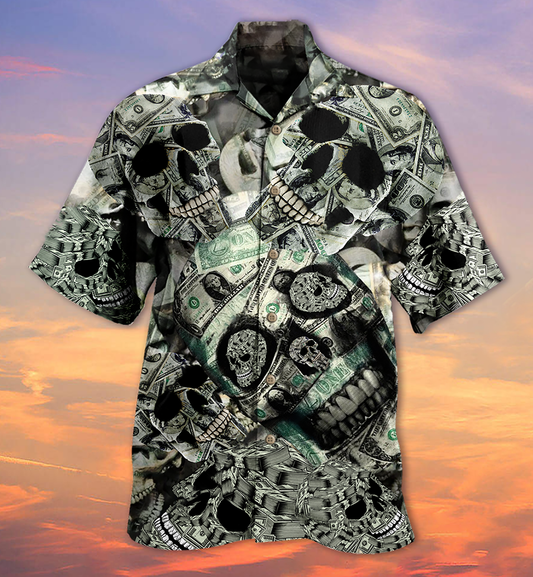 Skull Love Money - Hawaiian Shirt  - Owl Ohh