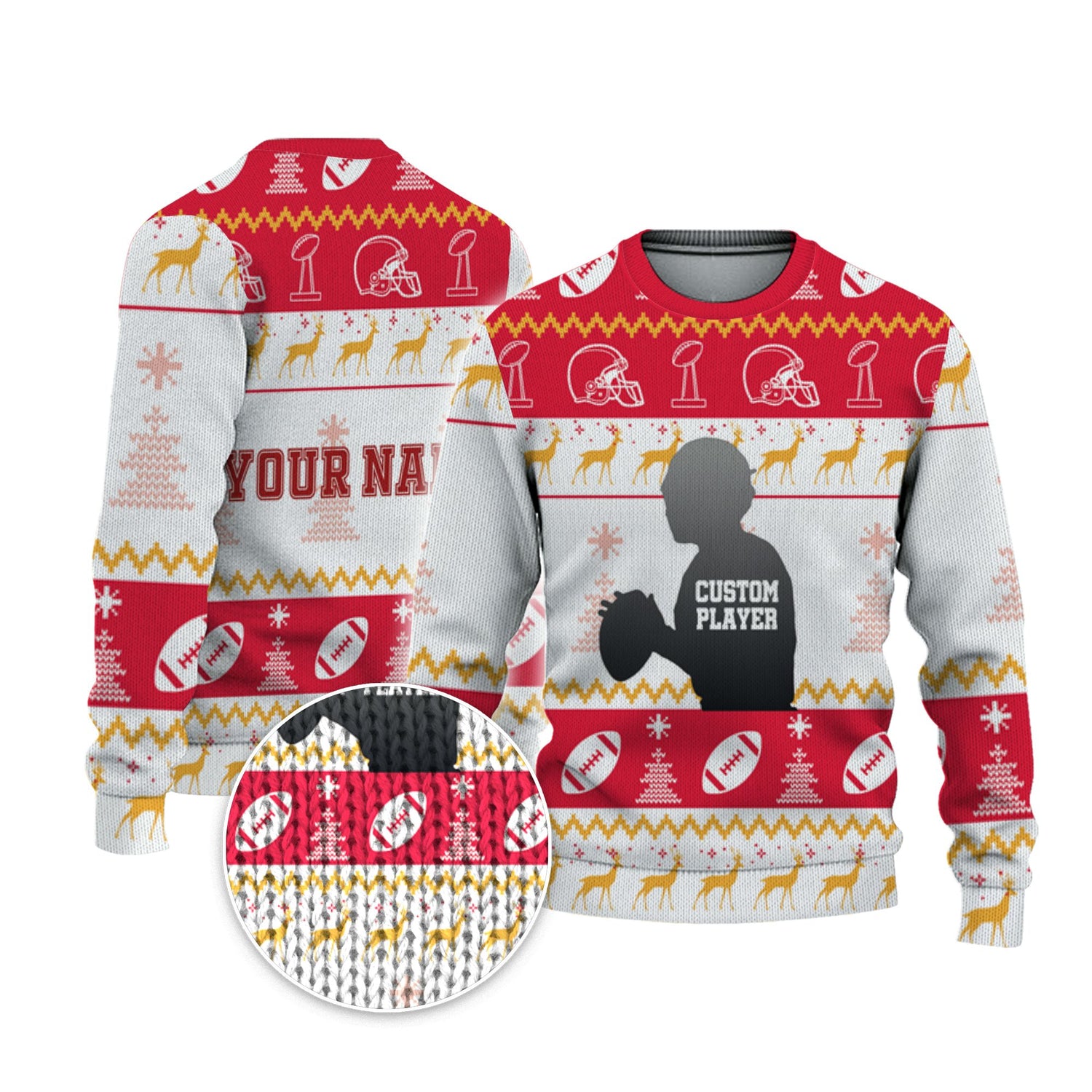 customized-player-american-football-ugly-christmas-sweater-red-and-white-kansas-vdd40-1866