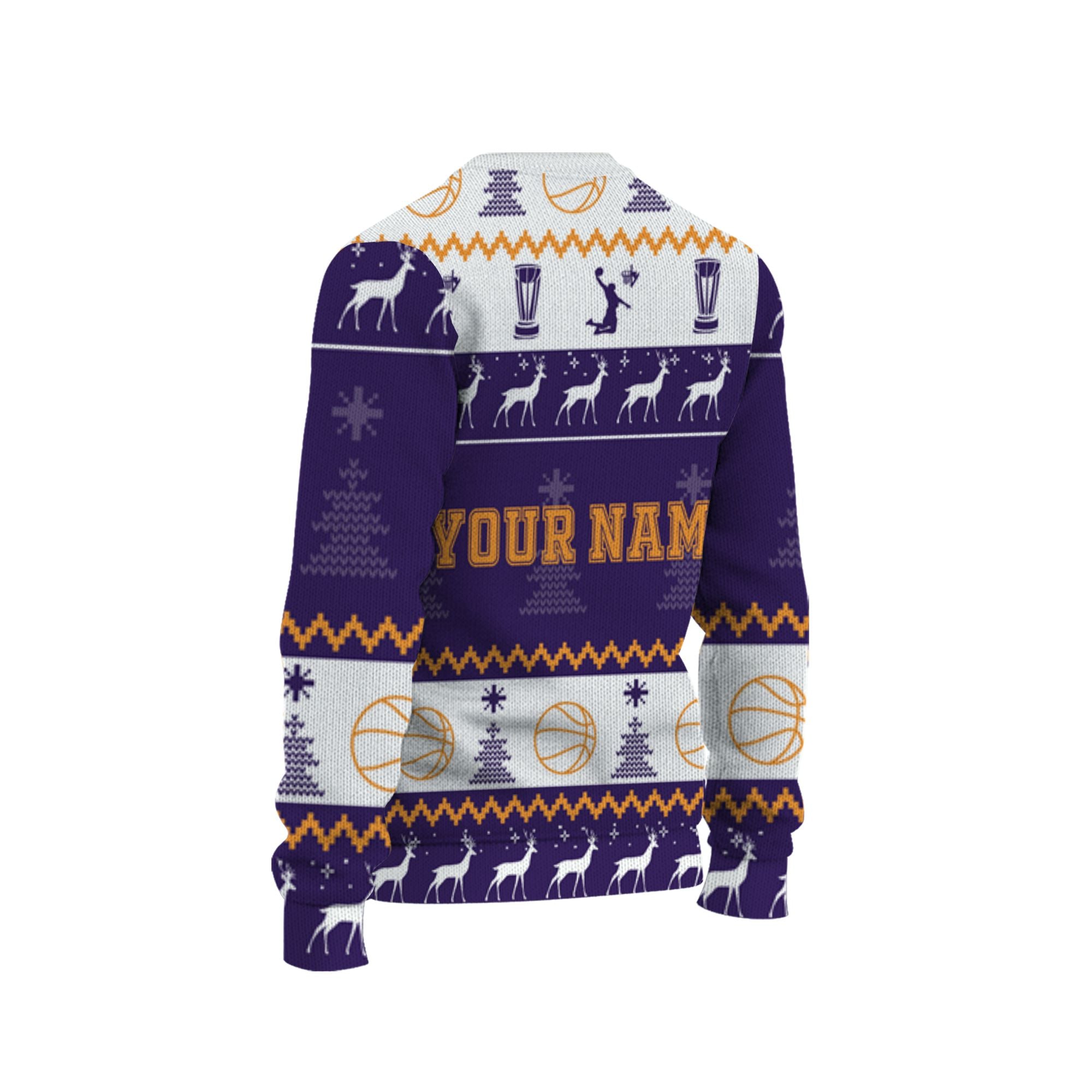 customized-player-basketball-ugly-christmas-sweater-purple-yellow-and-white-phoenix-vdd37-9496