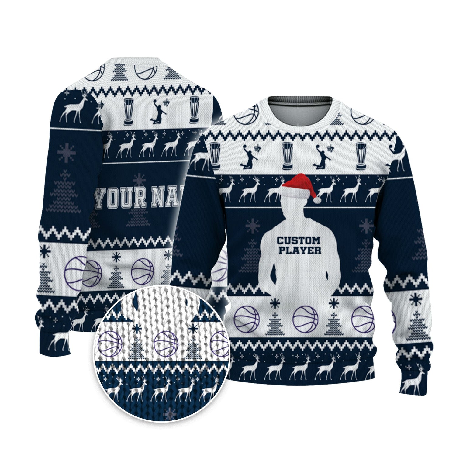 customized-player-basketball-ugly-christmas-sweater-navy-and-white-dallas-vdd37-8281