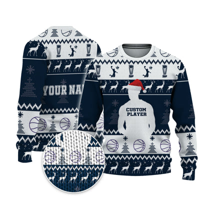customized-player-basketball-ugly-christmas-sweater-navy-and-white-dallas-vdd37-8281