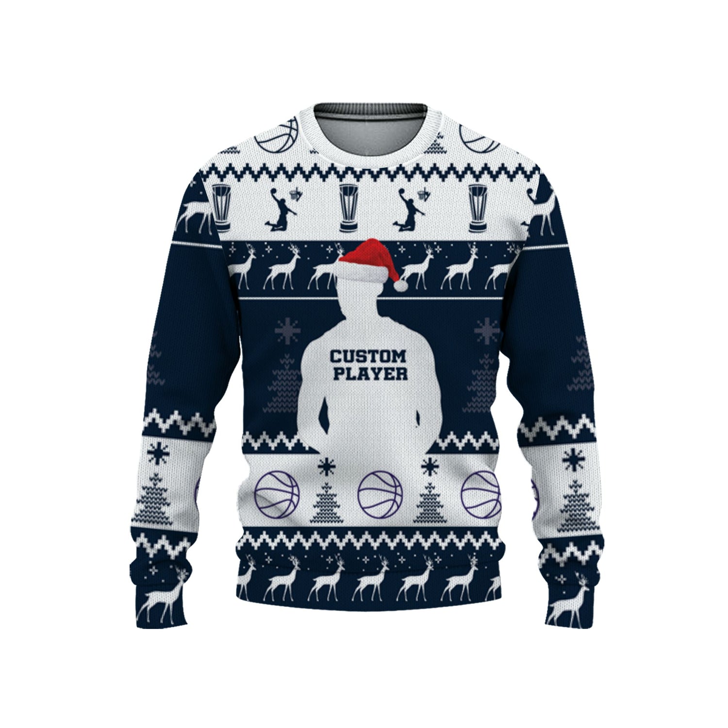 customized-player-basketball-ugly-christmas-sweater-navy-and-white-dallas-vdd37-8281