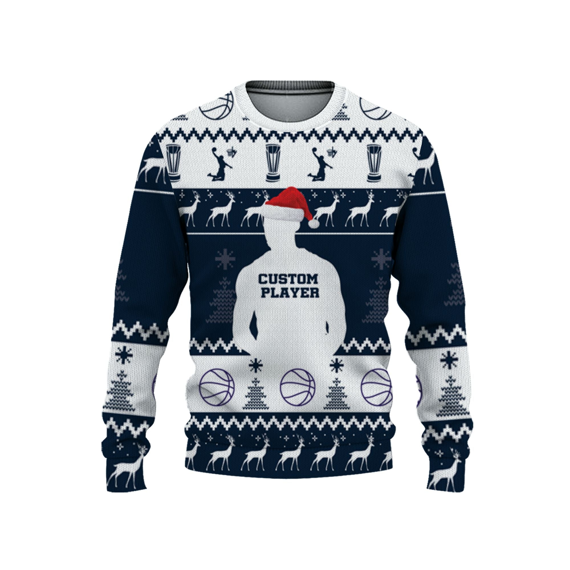 customized-player-basketball-ugly-christmas-sweater-navy-and-white-dallas-vdd37-8281