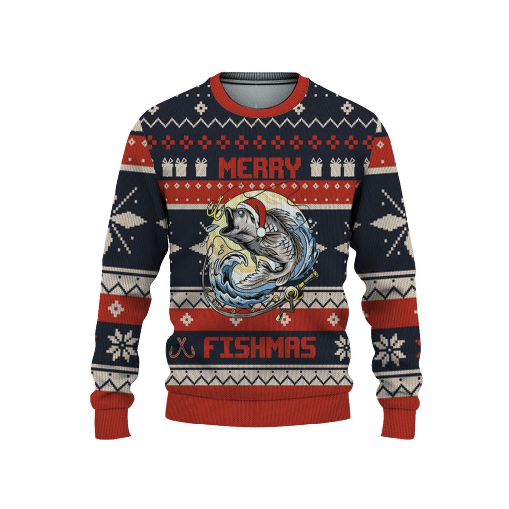 personalize-fishing-christmas-ugly-sweater-awesome-red-nda51-6025