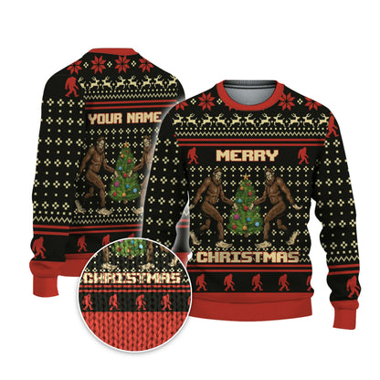personalize-christmas-ugly-bigfoot-red-nda52-9085