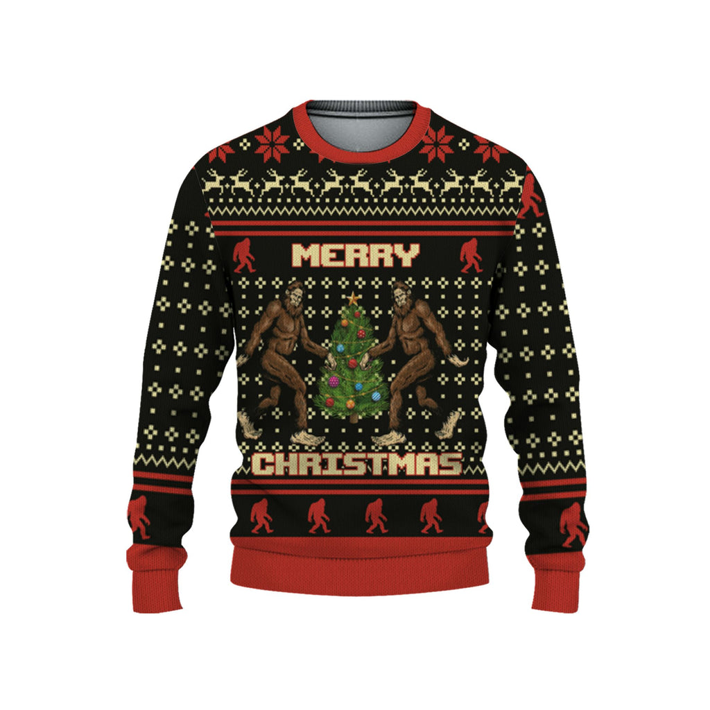 personalize-christmas-ugly-bigfoot-red-nda52-9085