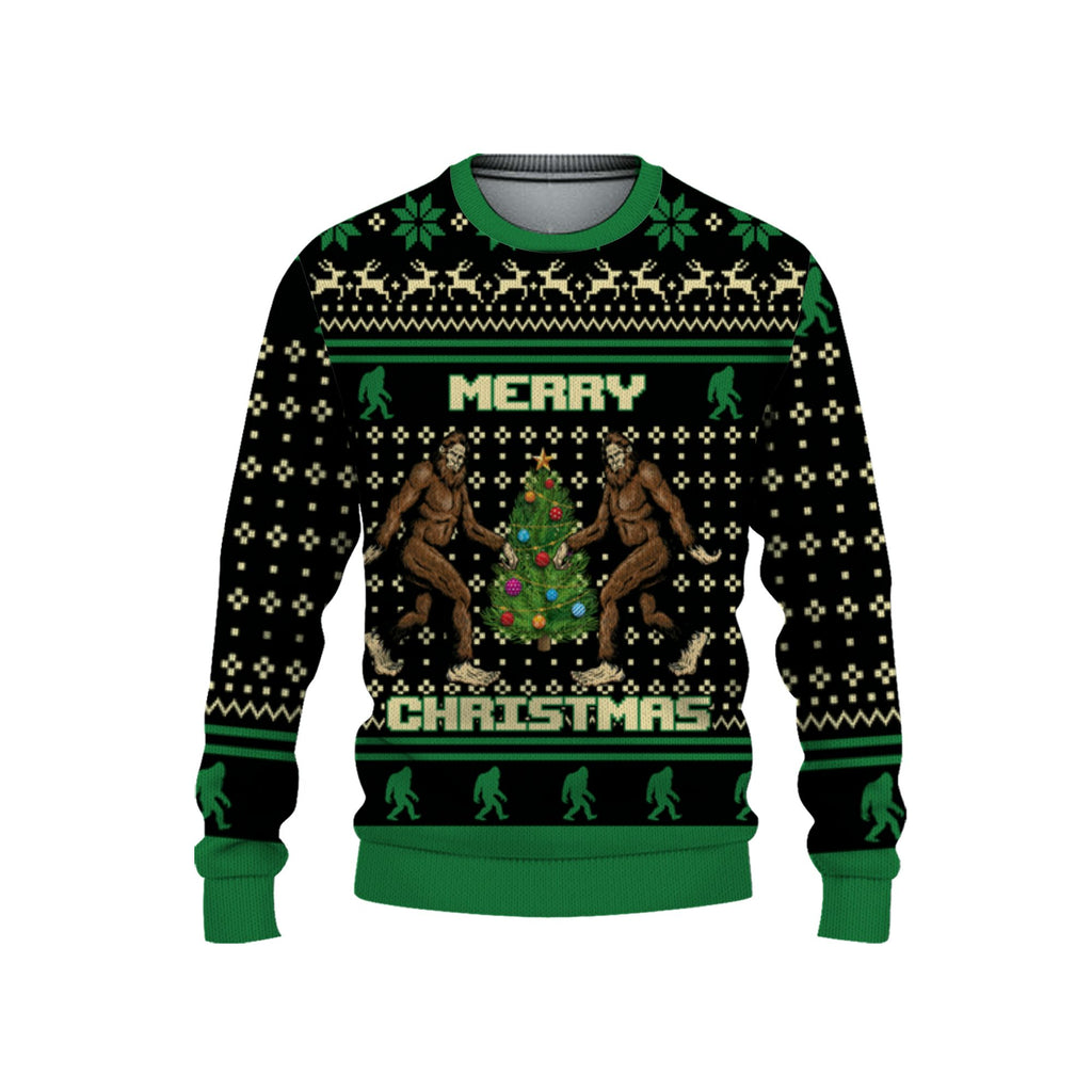 personalize-christmas-ugly-bigfoot-green-nda52-9958