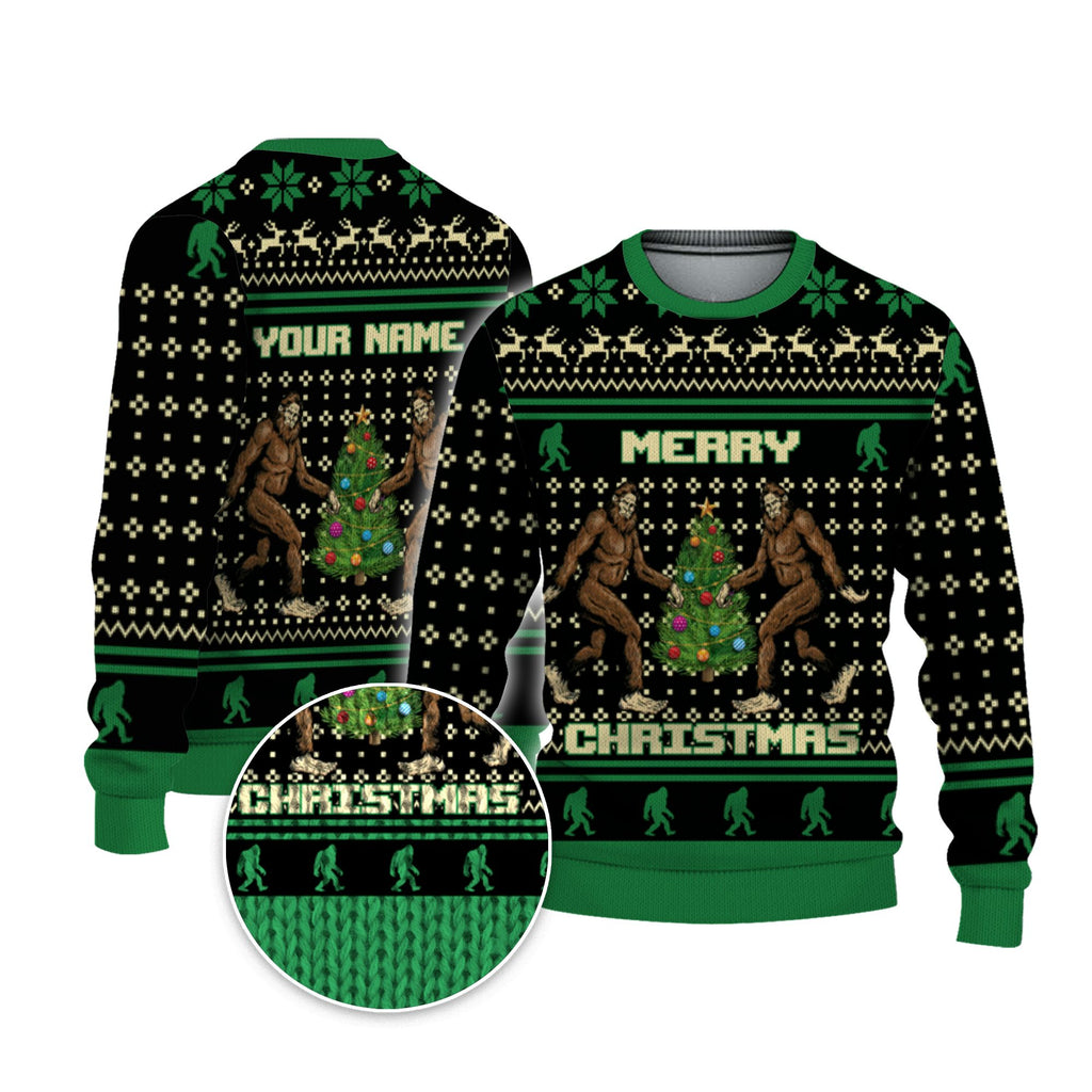 personalize-christmas-ugly-bigfoot-green-nda52-9958