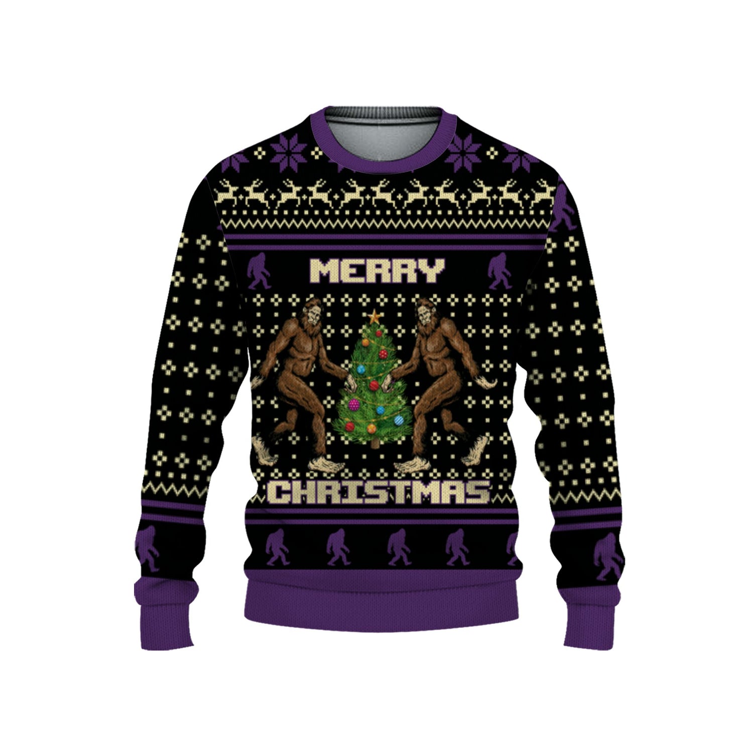 personalize-christmas-ugly-bigfoot-purple-nda52-9737
