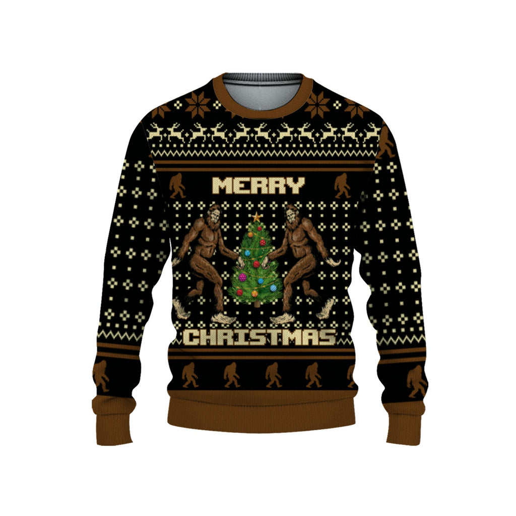 personalize-christmas-ugly-bigfoot-brown-nda52-1238