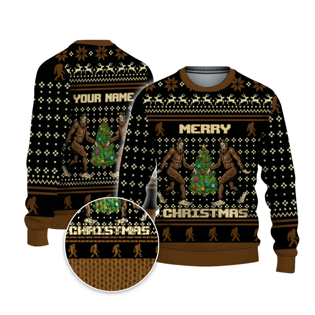 personalize-christmas-ugly-bigfoot-brown-nda52-1238