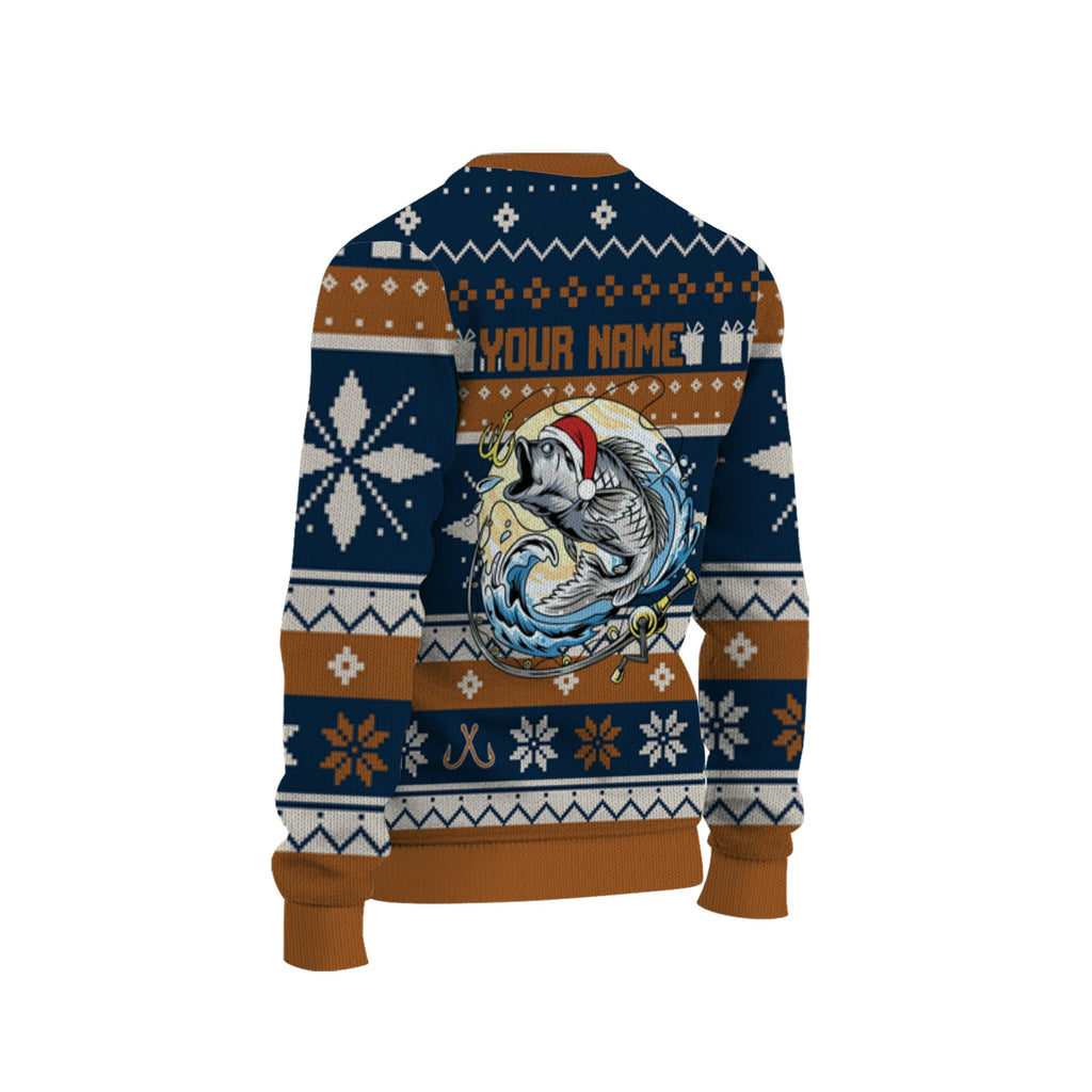 personalize-fishing-christmas-ugly-sweater-awesome-brown-nda51-1259