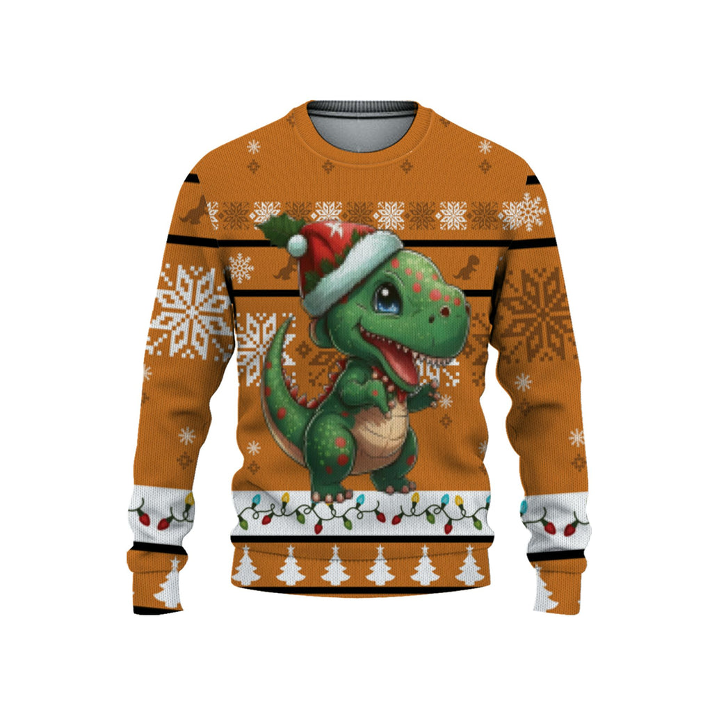 personalize-christmas-ugly-cute-dino-baby-christmas-orange-nda49-1472