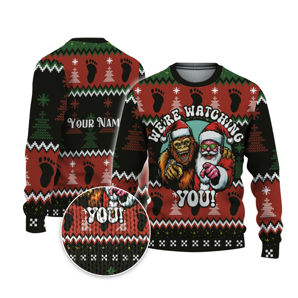 custom-christmas-funny-santa-and-sasquatch-ugly-sweater-tka90-6835