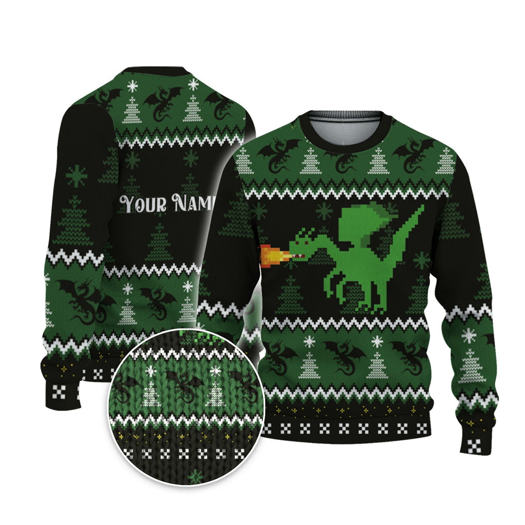 custom-christmas-funny-green-dragon-ugly-sweater-tka91-5181