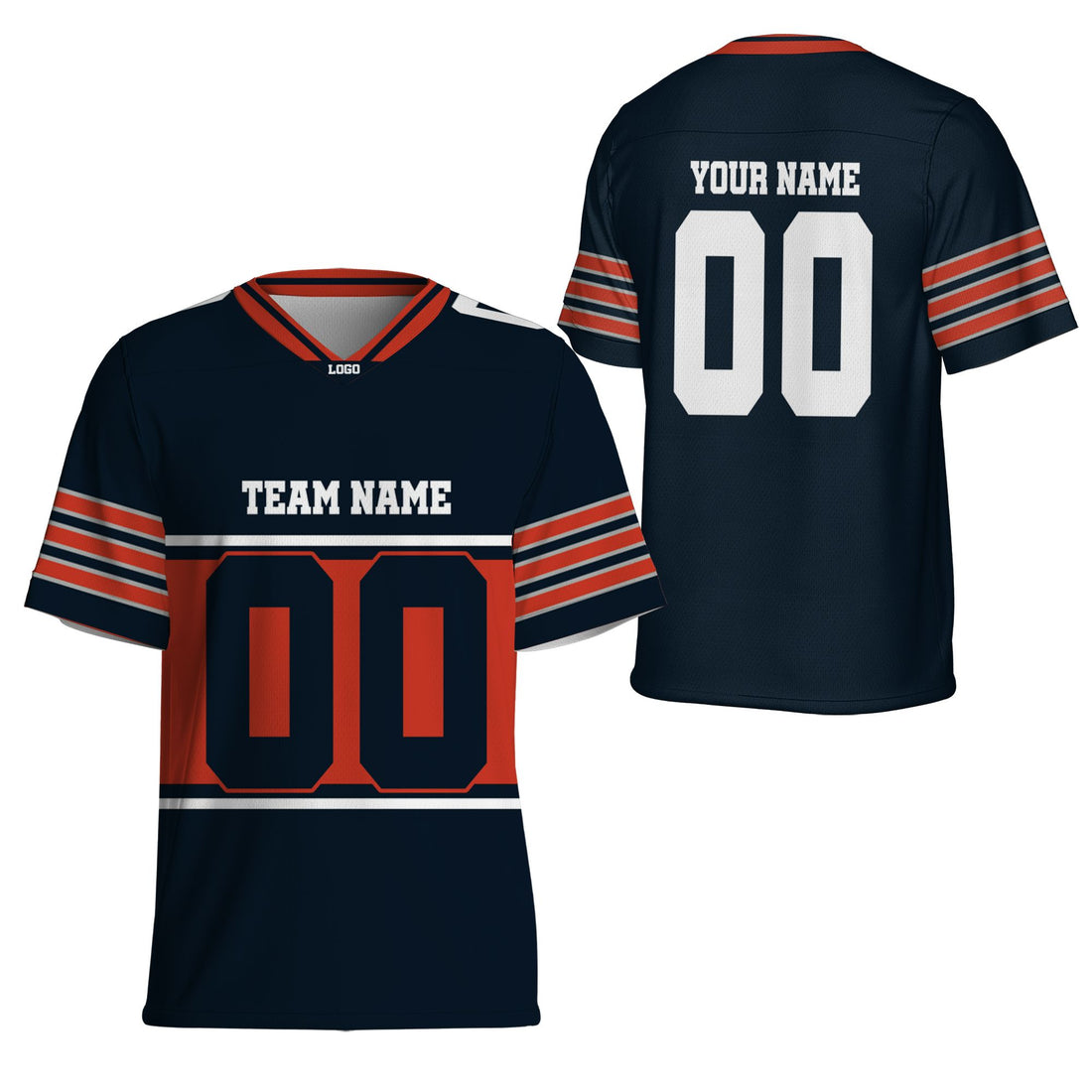 personalized-team-name-nuber-football-jersey-horizontal-line-navy-orange-and-white-cb-vdd50-4278