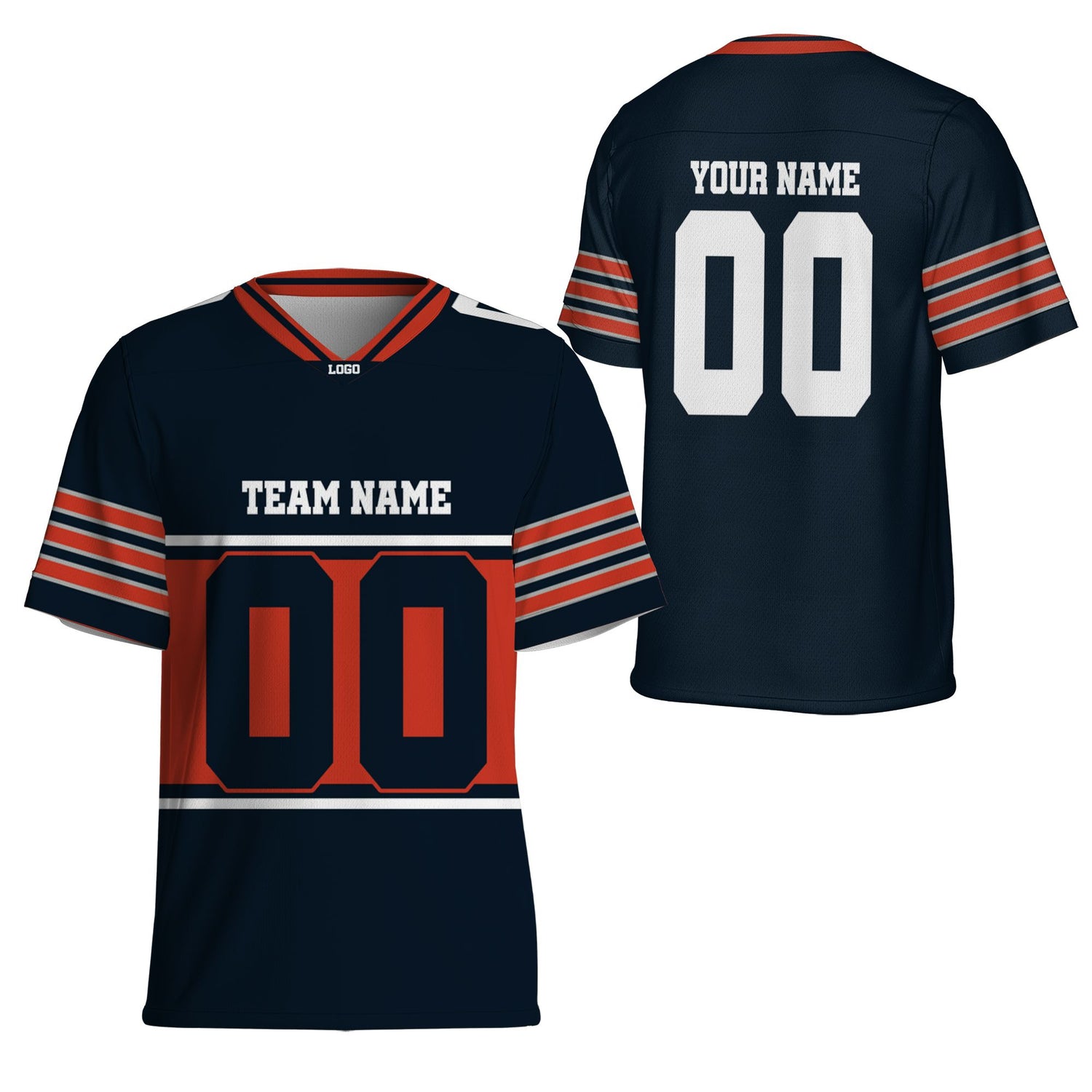 personalized-team-name-nuber-football-jersey-horizontal-line-navy-orange-and-white-cb-vdd50-4278