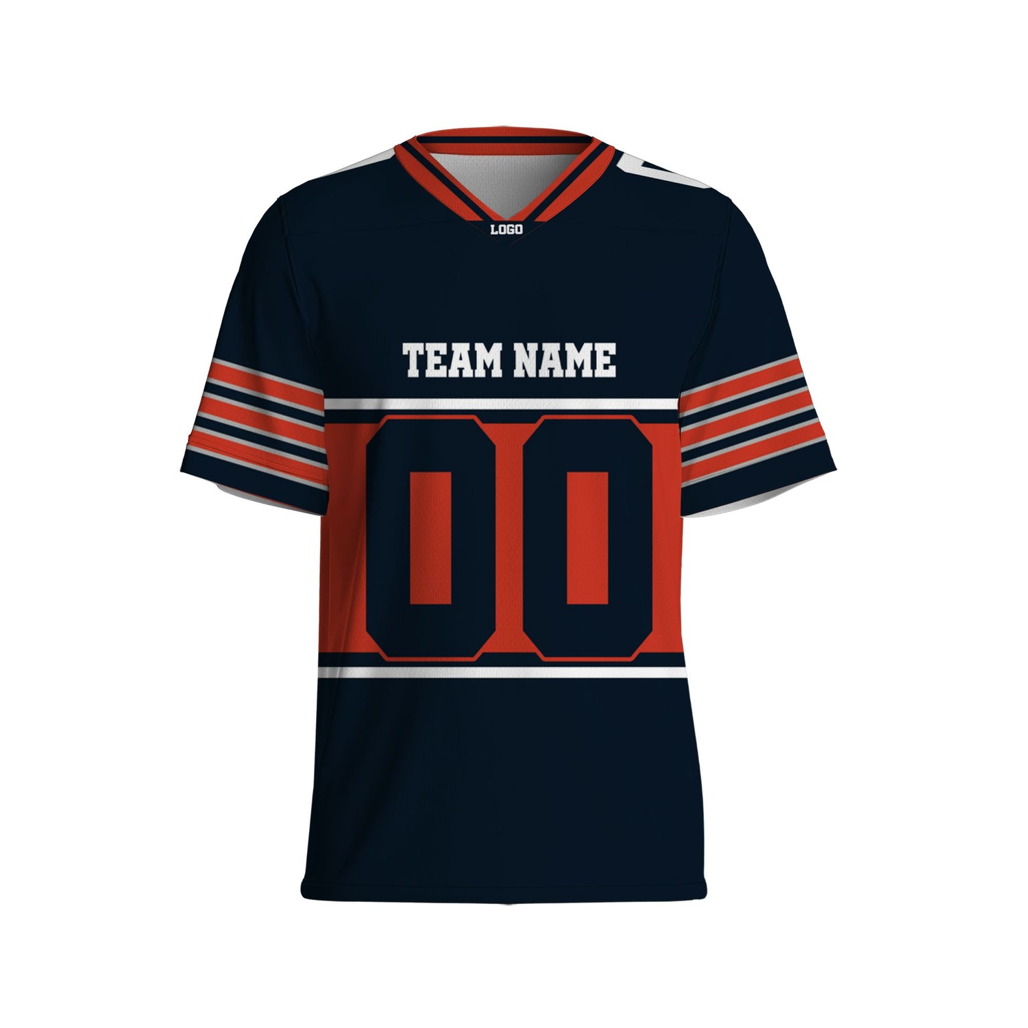 personalized-team-name-nuber-football-jersey-horizontal-line-navy-orange-and-white-cb-vdd50-4278