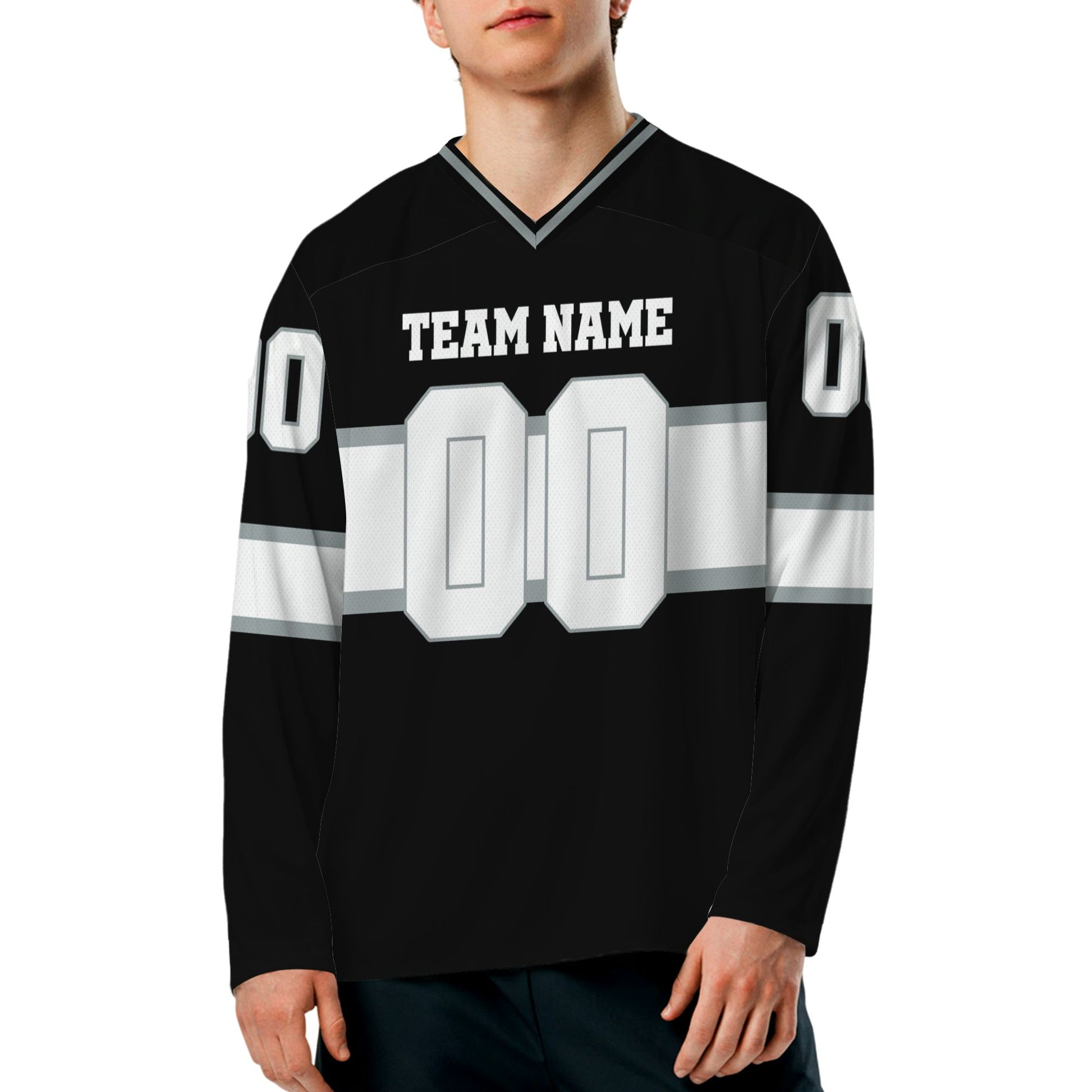 personalized-team-name-number-hockey-jersey-horizontal-lines-black-and-white-vdd53-5352