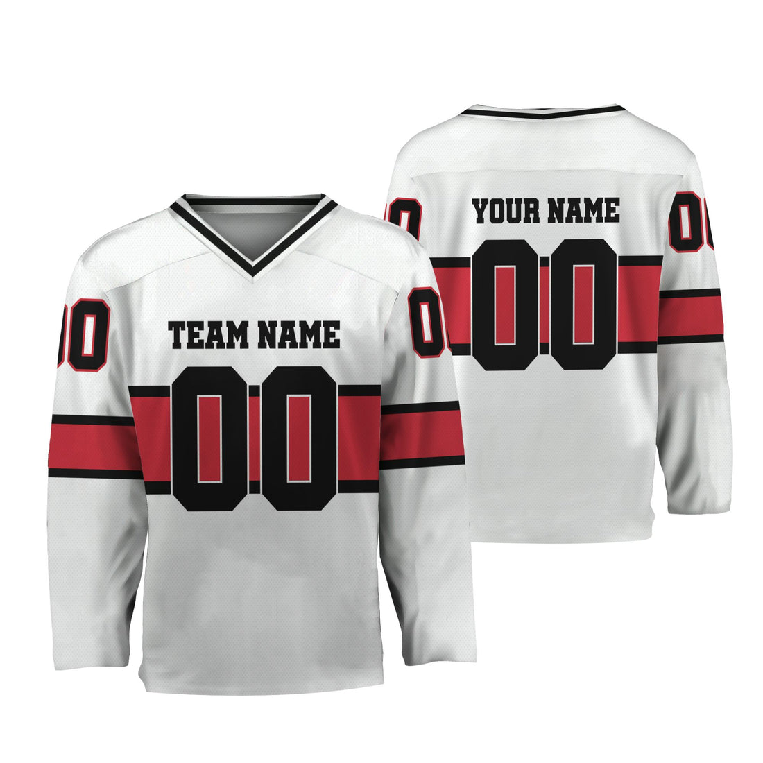 personalized-team-name-number-hockey-jersey-horizontal-lines-white-red-and-black-vdd54-8544