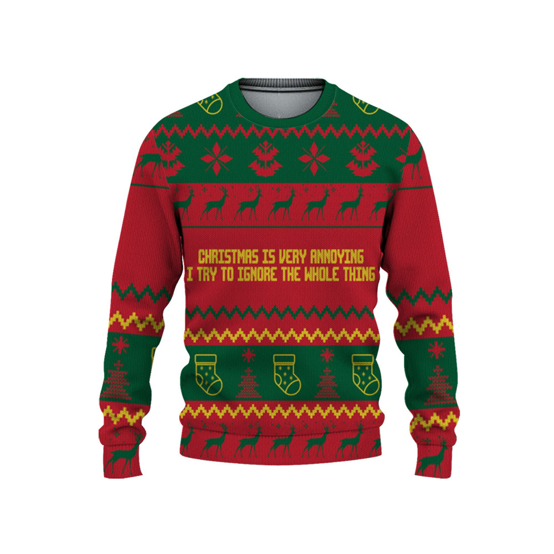 personalized-funny-quotes-christmas-holiday-ugly-sweater-red-and-green-vdd56-2163
