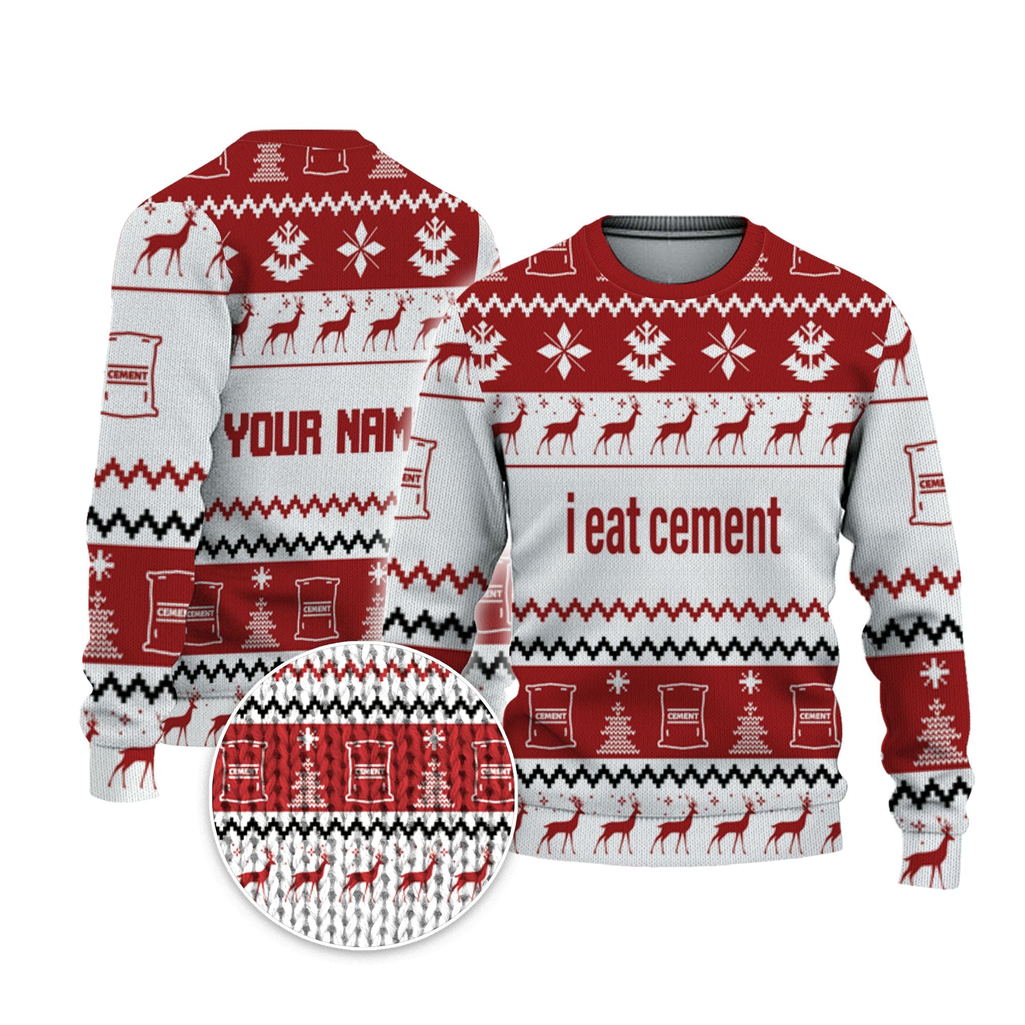 personalized-i-eat-cement-christmas-holiday-funny-ugly-sweater-red-and-white-vdd58-8984