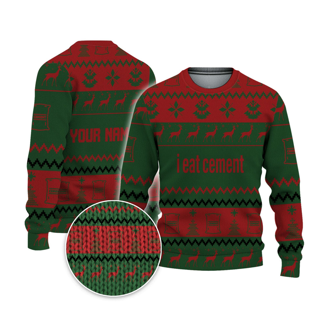 personalized-i-eat-cement-christmas-holiday-funny-ugly-sweater-red-and-green-vdd58-7958