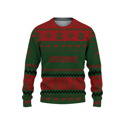 personalized-i-eat-cement-christmas-holiday-funny-ugly-sweater-red-and-green-vdd58-7958