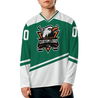customized-name-and-logo-ice-hockey-jersey-diagonal-stripes-green-and-white-vdd61-1727