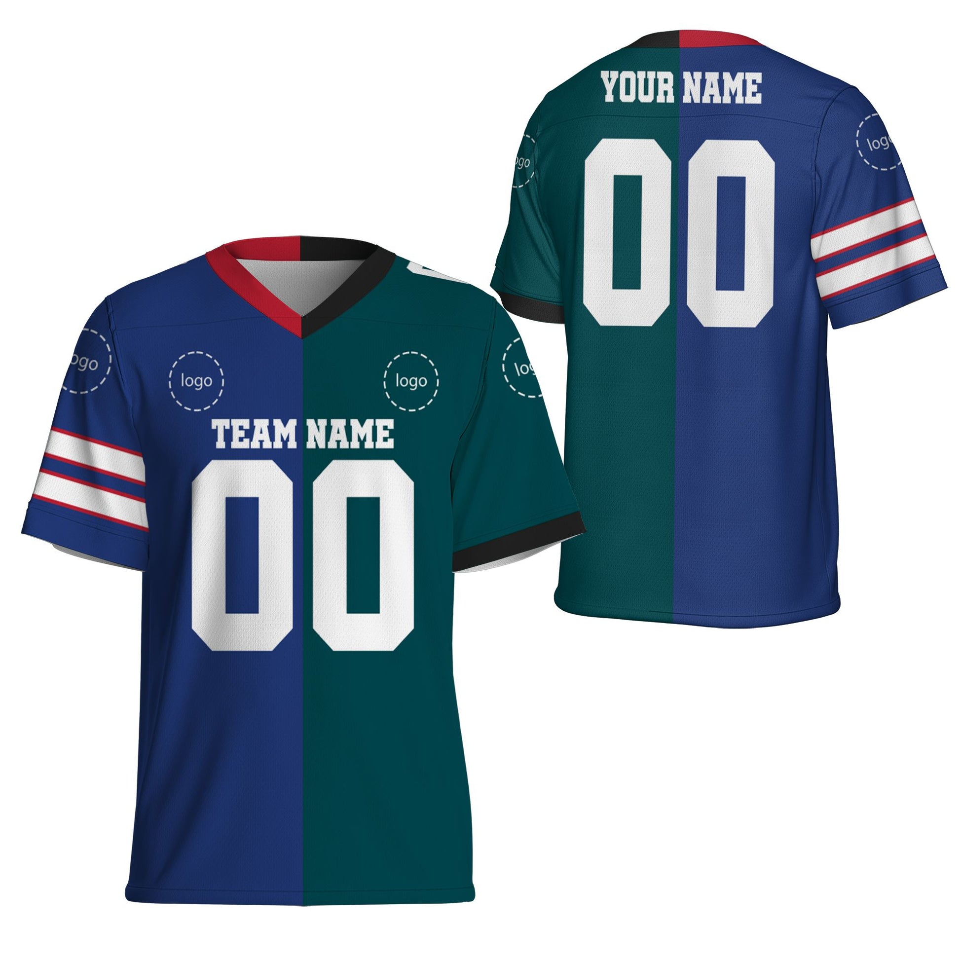 personalized-any-two-team-american-football-jersey-blue-and-green-vdd65-8994