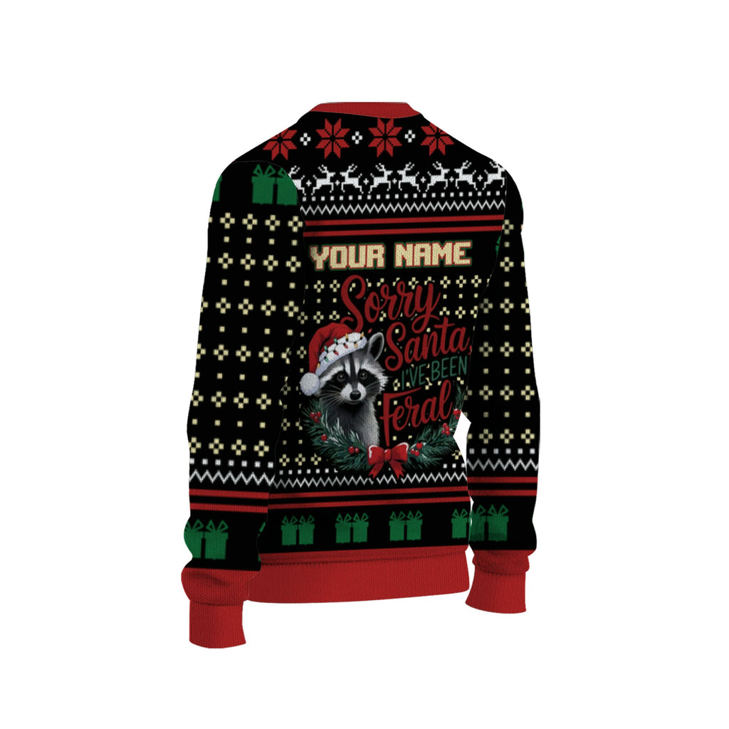 personalize-ugly-sorry-santa-ive-been-feral-red-nda64-5602