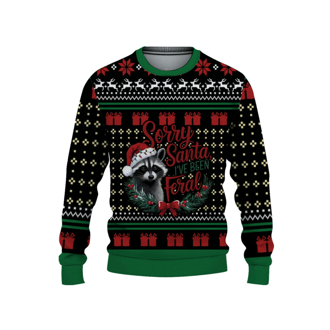 personalize-ugly-sorry-santa-ive-been-feral-green-nda64-6870