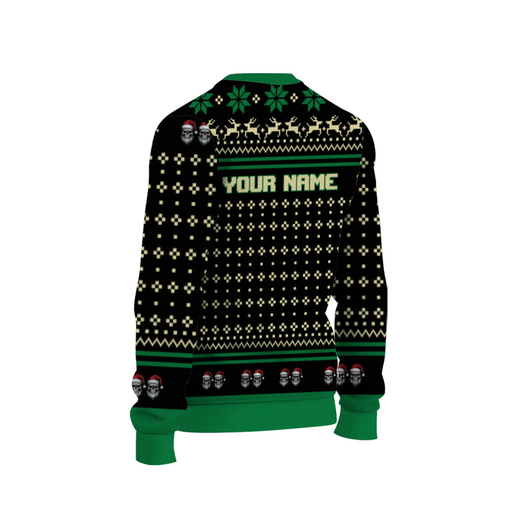 personalize-ugly-christmas-dancing-skeleton-green-nda70-6157