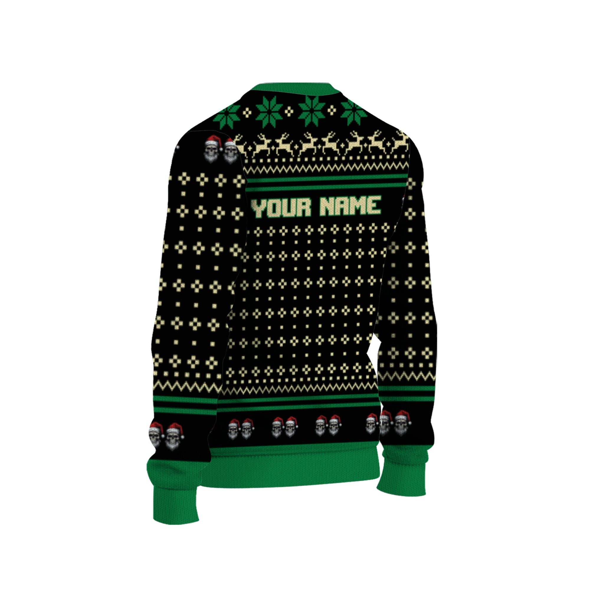 personalize-ugly-christmas-dancing-skeleton-green-nda70-6157