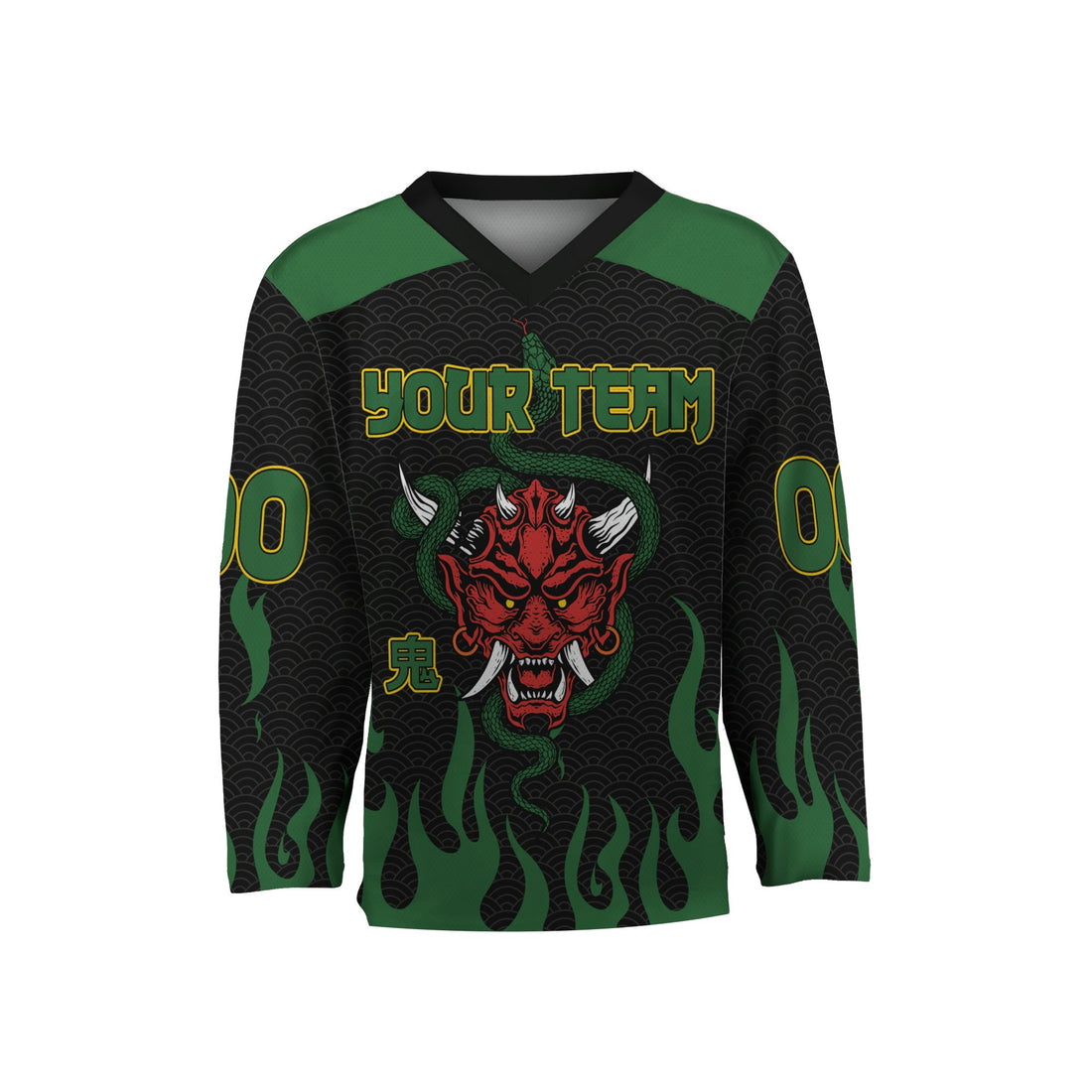 personalize-hockey-flame-green-ndb14-1633