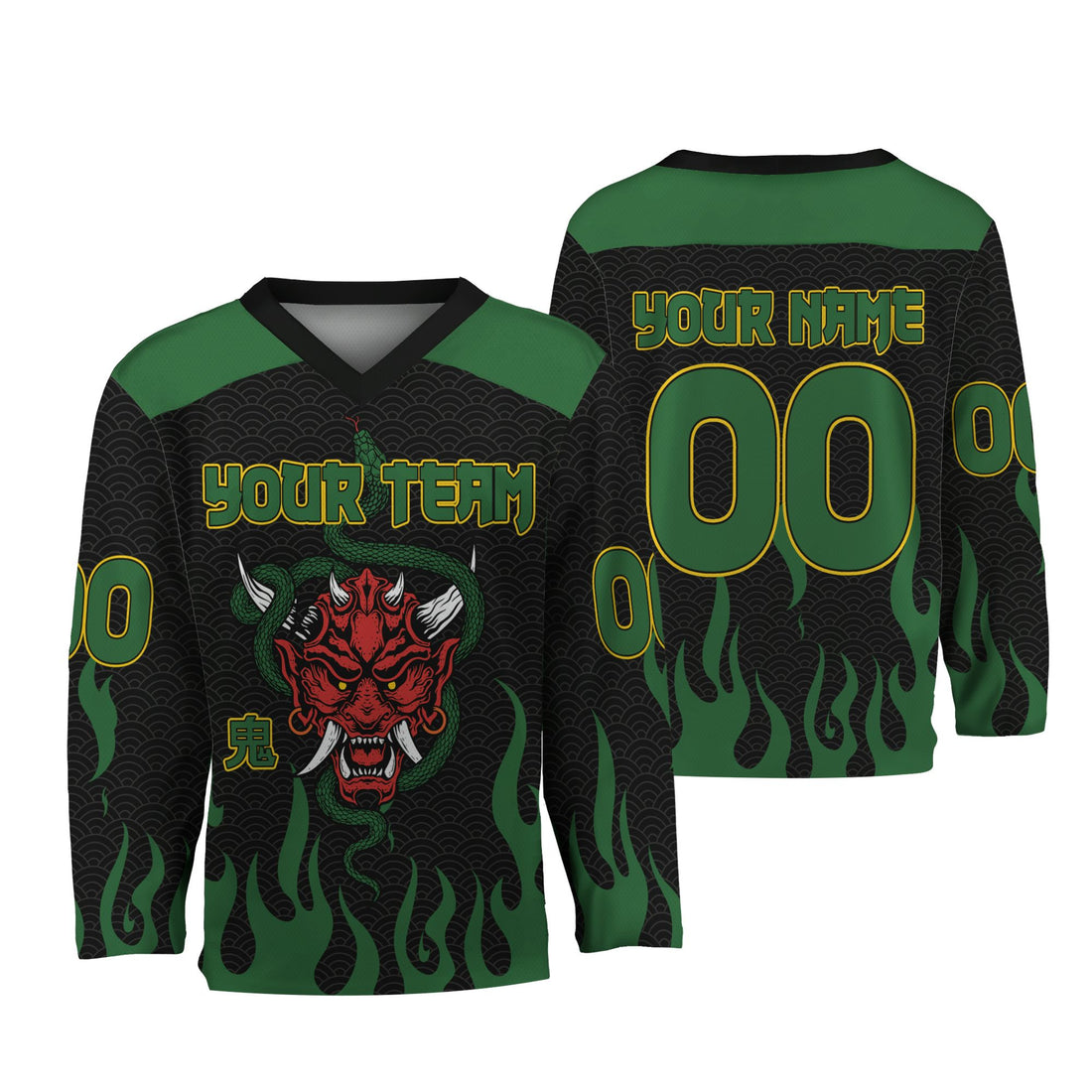 personalize-hockey-flame-green-ndb14-1633
