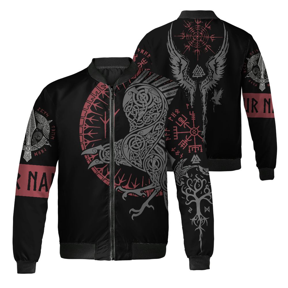 personalize-viking-raven-tribal-tattoo-ndb22-9187