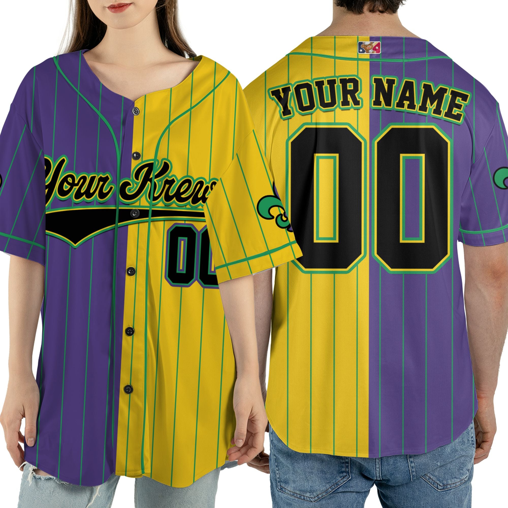 Half Custom Tkb40 White Unisex Baseball Jersey