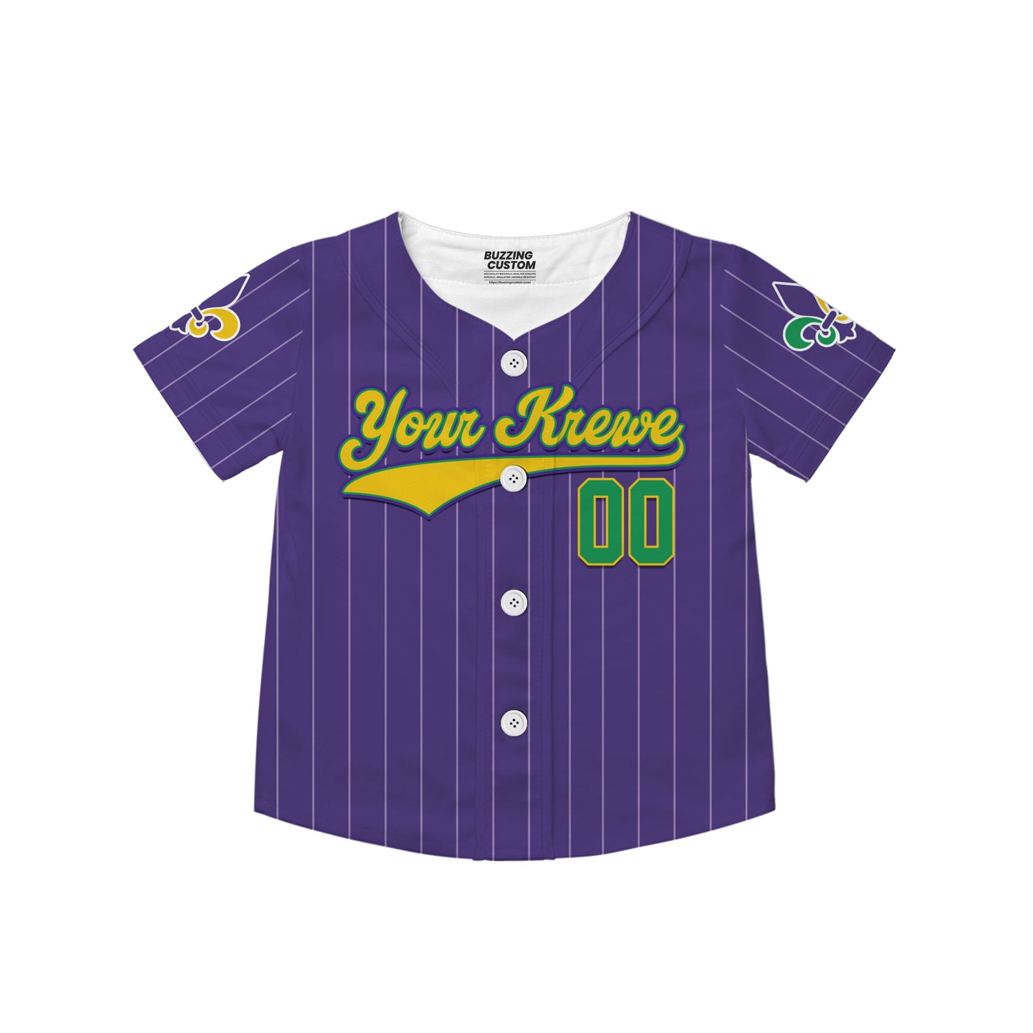 Custom Tkb40 Purple Stripe Kid Baseball Jersey