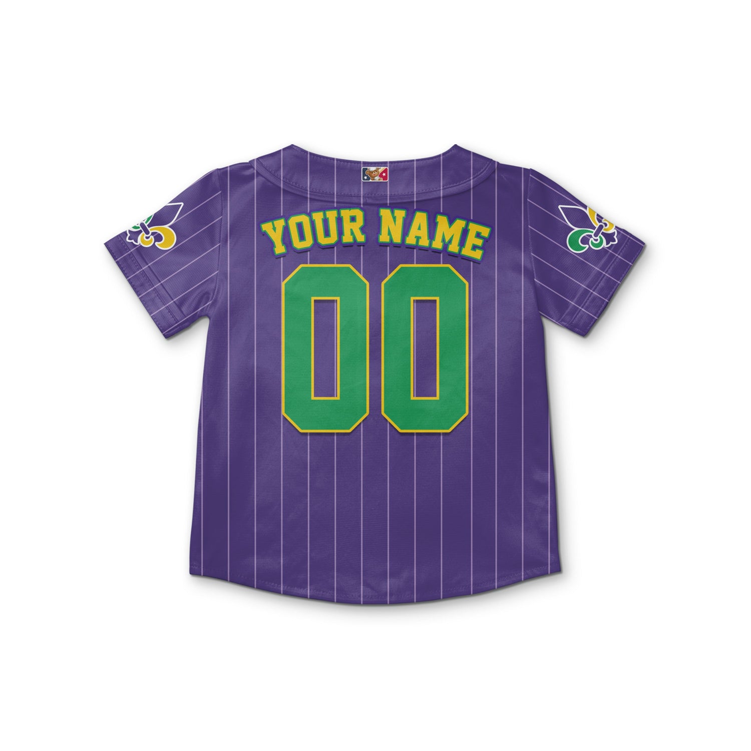 Custom Tkb40 Purple Stripe Kid Baseball Jersey