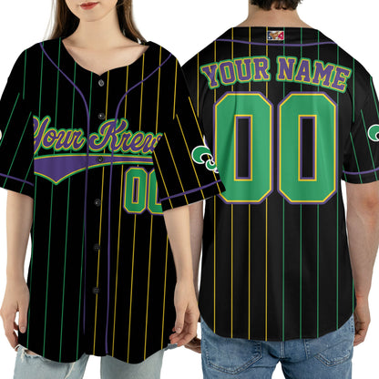 Custom Tkb40 Black Unisex Baseball Jersey