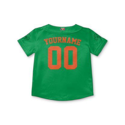 Custom Unisex Green Orange Text St. Patrick&