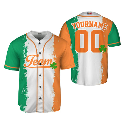 Custom Unisex Orange Green White St. Patrick&